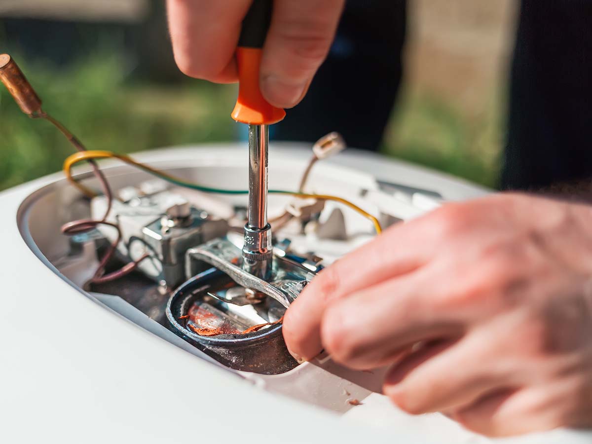 Electrical issues in water heaters stem from either faulty sensors or corroded wiring.