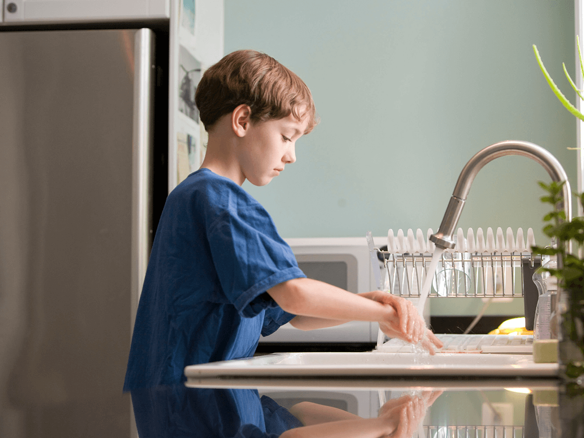 running faucet