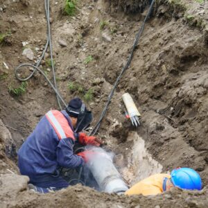 burst pipe