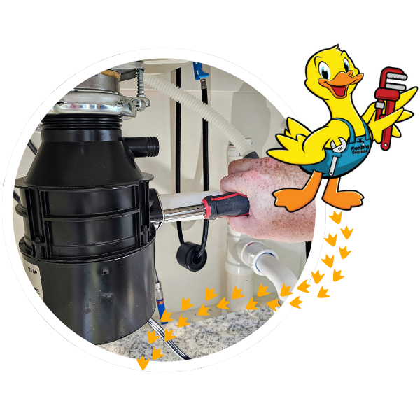 plumbing contractor fixing a pipe