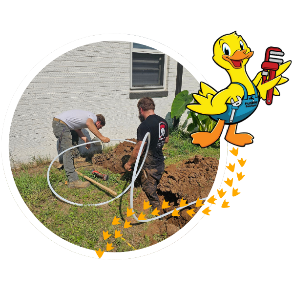 outdoor plumbing services for a home