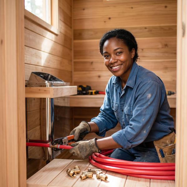 sauna installation